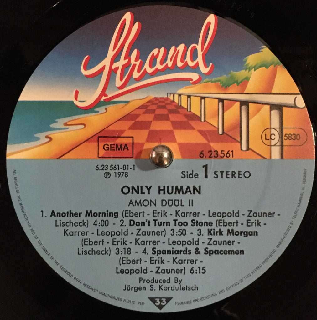 Amon Düül 2 ‎– Only Human label image side 1