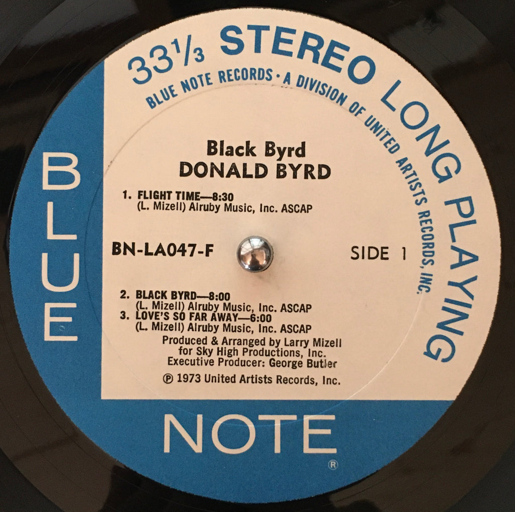 Donald Byrd ‎– Black Byrd label image side 1