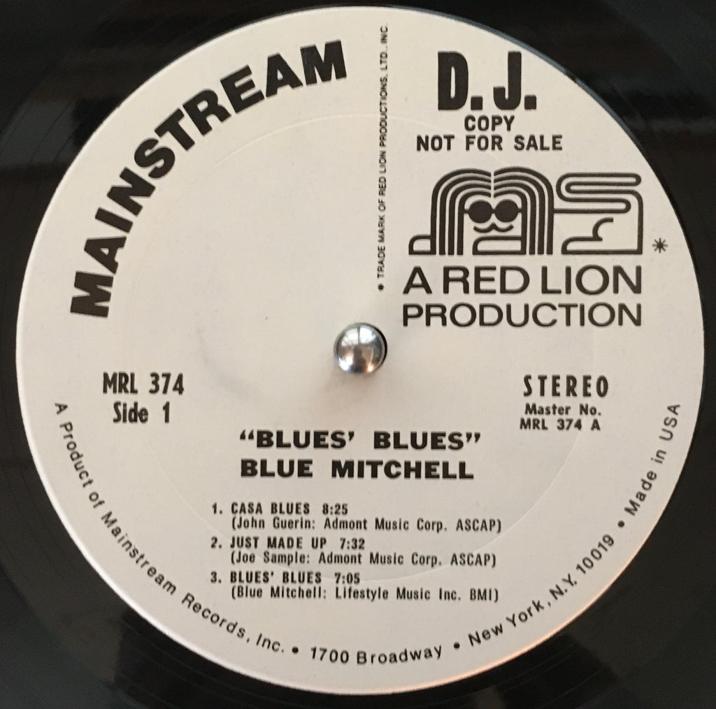 Blue Mitchell ‎– Blues' Blues