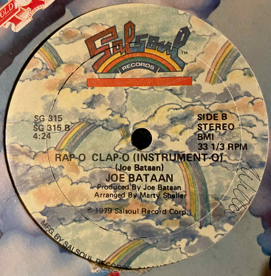 Joe Bataan – Rap-O Clap-O 12inch single image back