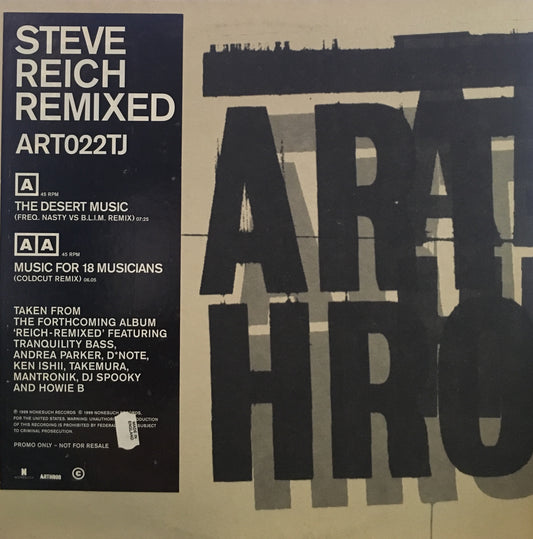 Steve Reich – Reich Remixed - monads records