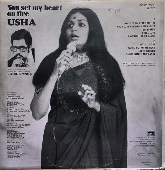 Usha – You Set My Heart On Fire - monads records