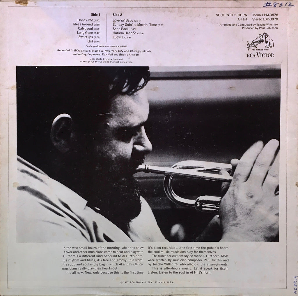 Al Hirt ‎– Soul In The Horn - monads records