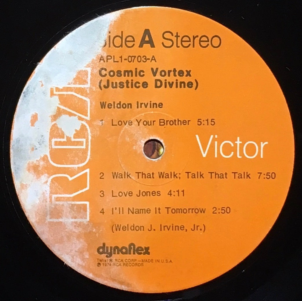 Weldon Irvine ‎– Cosmic Vortex (Justice Divine) - monads records