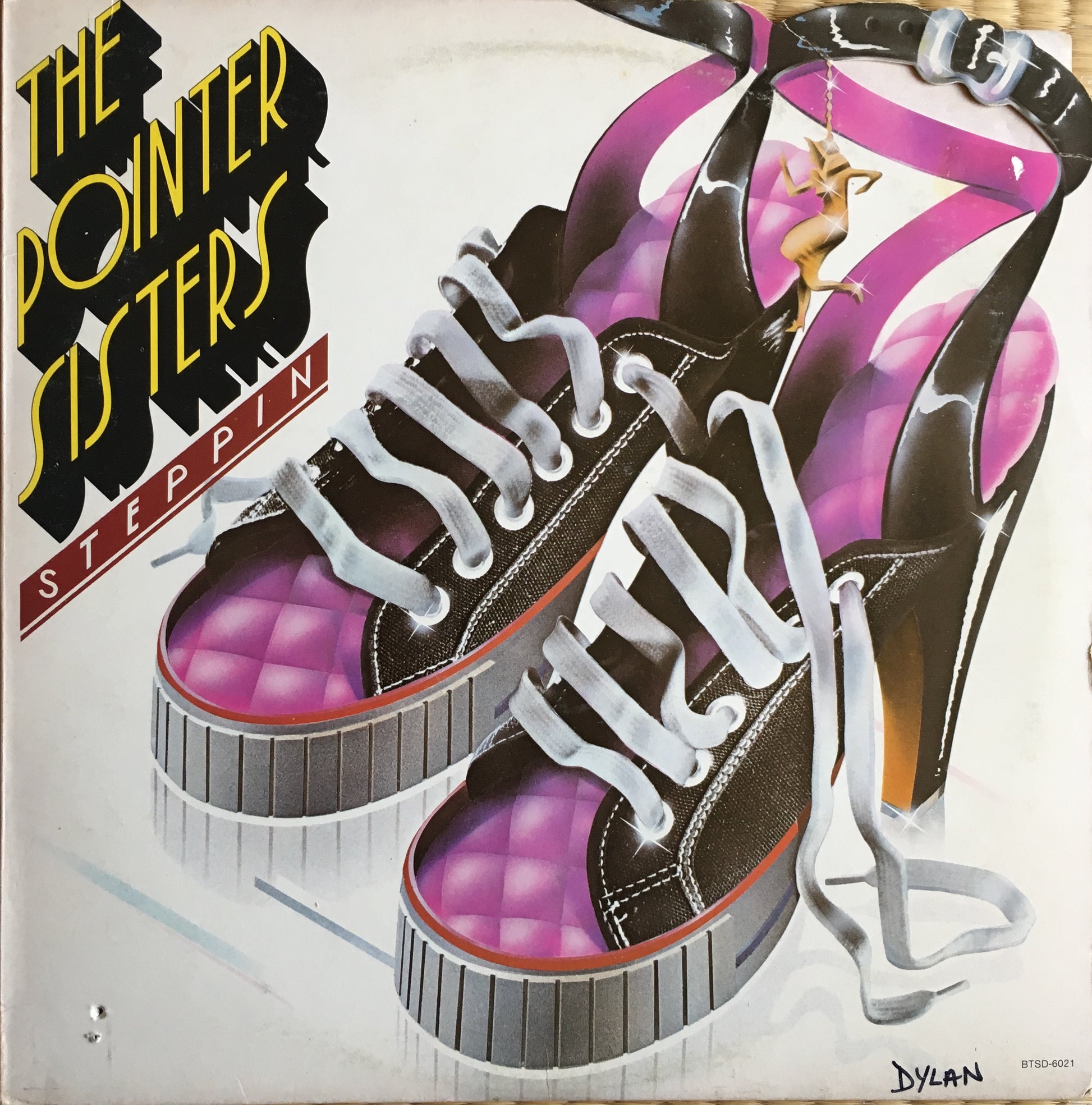 The Pointer Sisters ‎– Steppin' LP sleeve image front