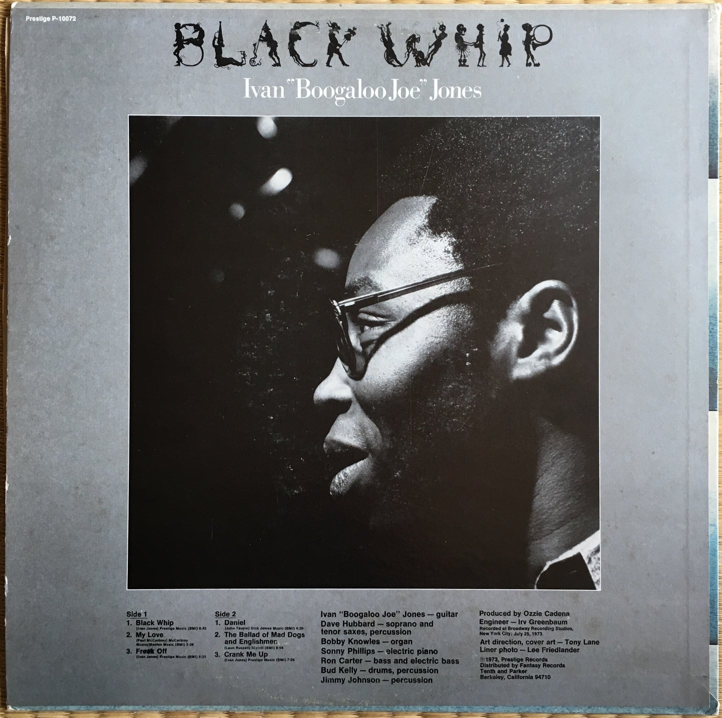 Ivan "Boogaloo Joe" Jones ‎– Black Whip - monads records