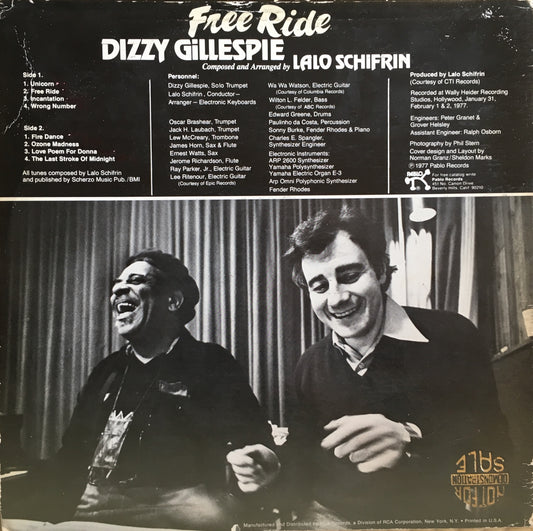 Dizzy Gillespie – Free Ride - monads records