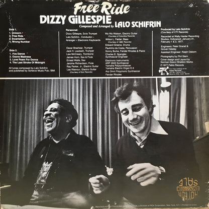 Dizzy Gillespie ‎– Free Ride - monads records