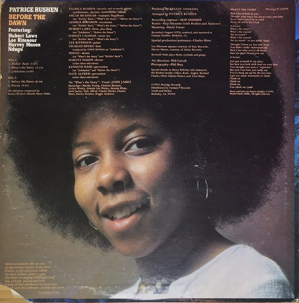 Patrice Rushen ‎– Before The Dawn - monads records