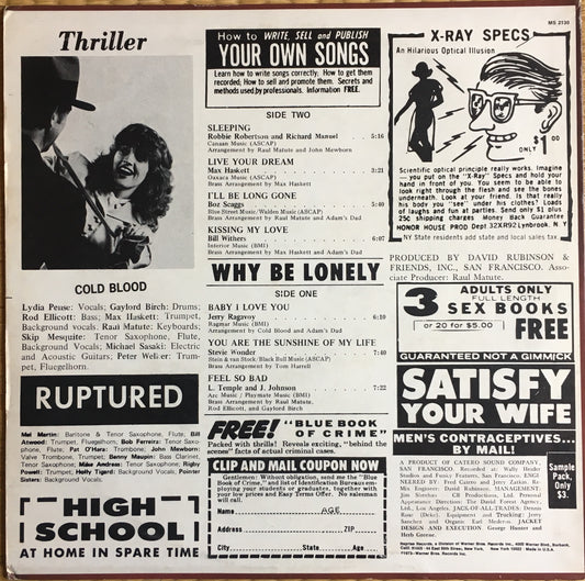 Cold Blood – Thriller! - monads records