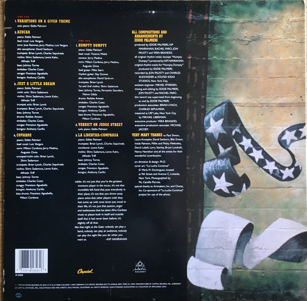 Eddie Palmieri ‎– Sueño - monads records