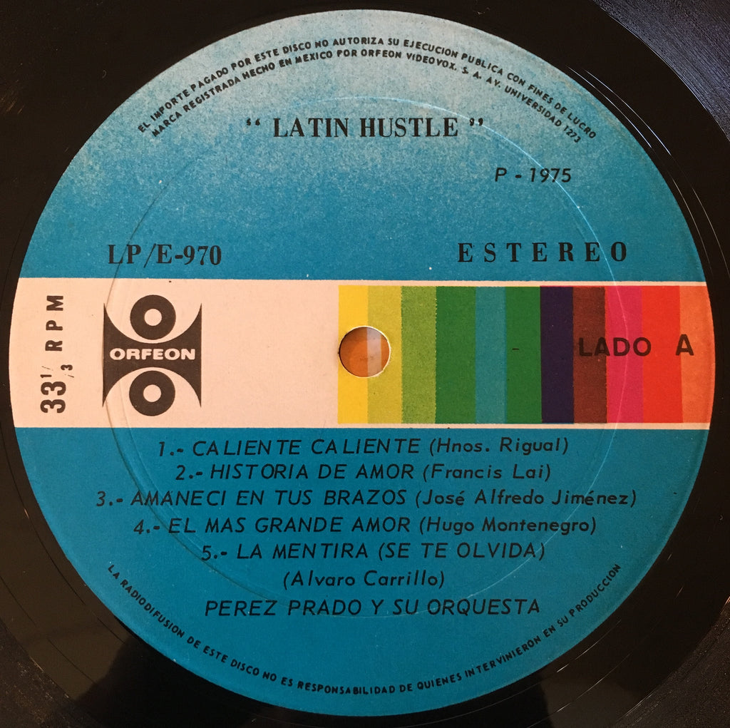 Perez Prado Y Su Orquesta ‎– Latin Hustle - monads records