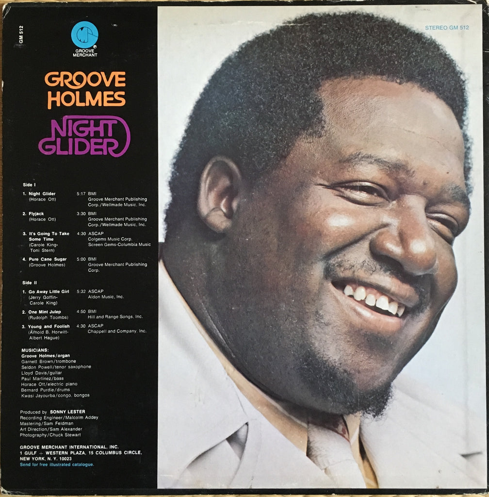 Groove Holmes ‎– Night Glider - monads records