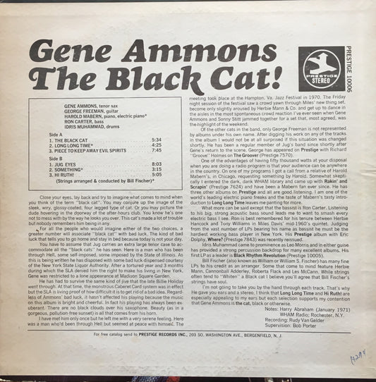 Gene Ammons – The Black Cat! - monads records