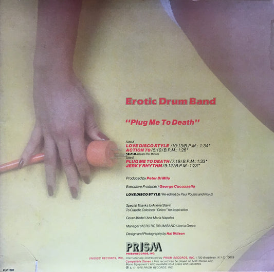 Erotic Drum Band – Plug Me To Death - monads records