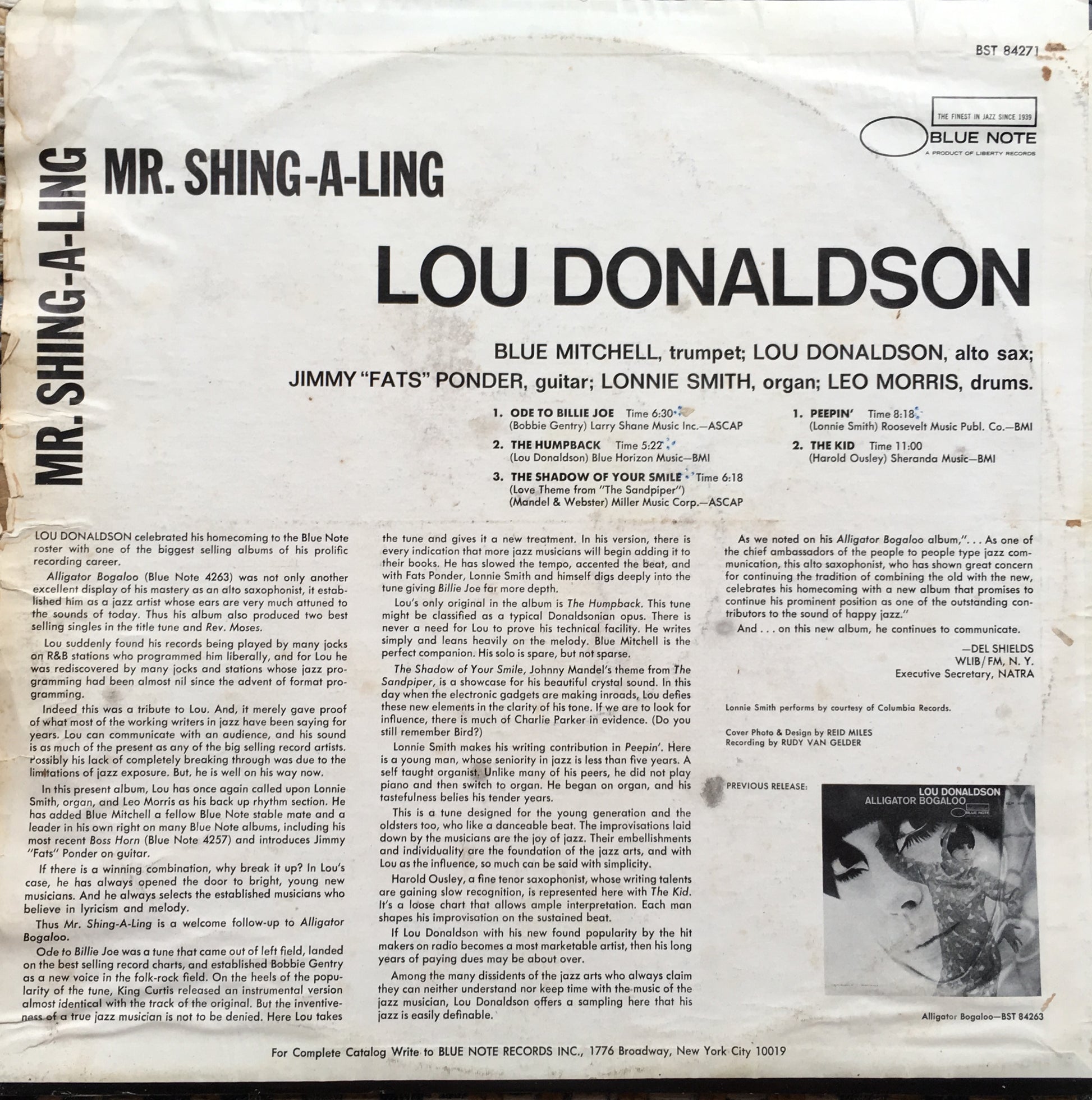 Lou Donaldson ‎– Mr. Shing-A-Ling - monads records