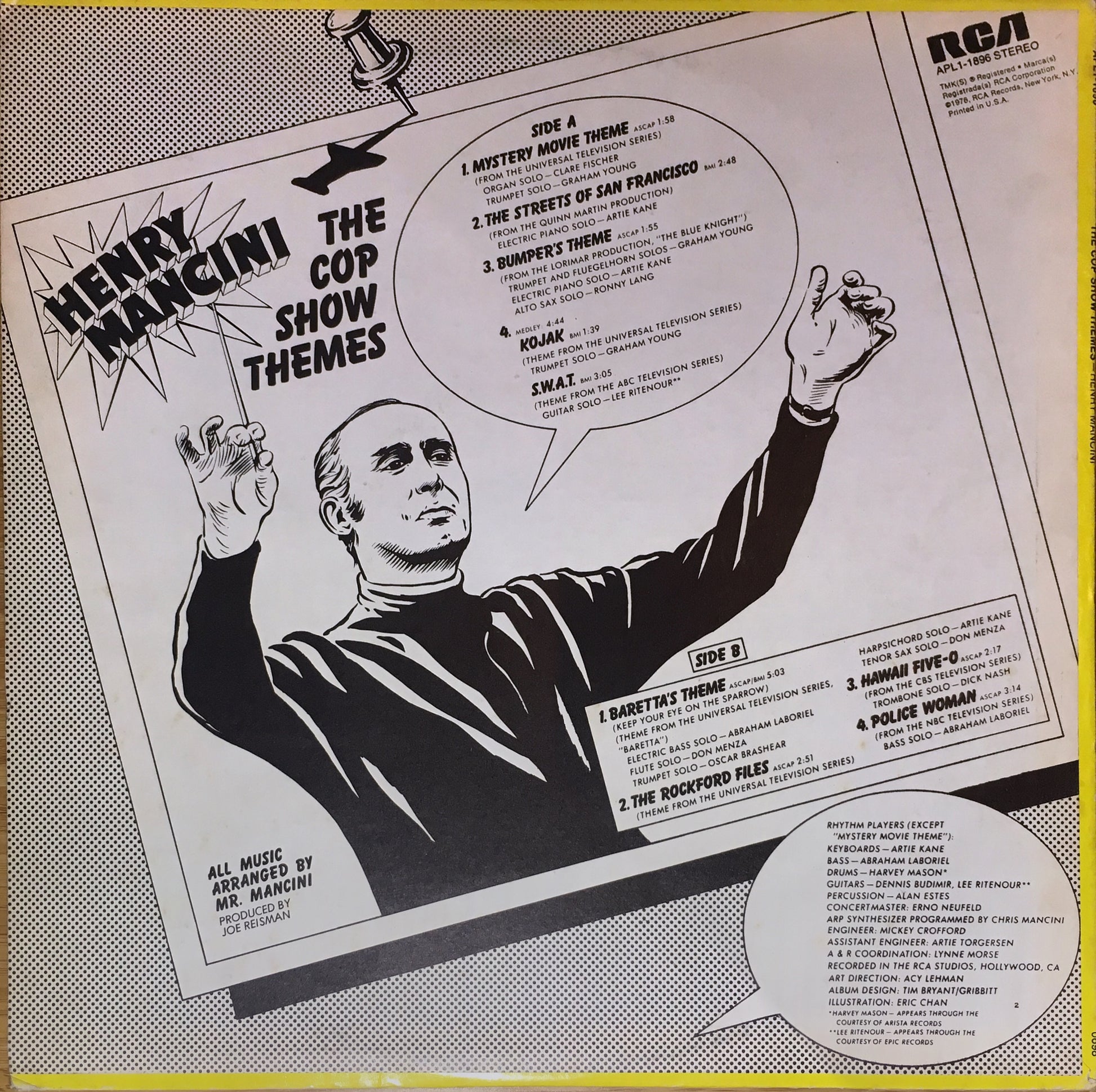 Henry Mancini ‎– The Cop Show Themes - monads records