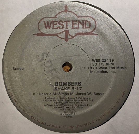 Bombers – Let's Dance / Shake - monads records