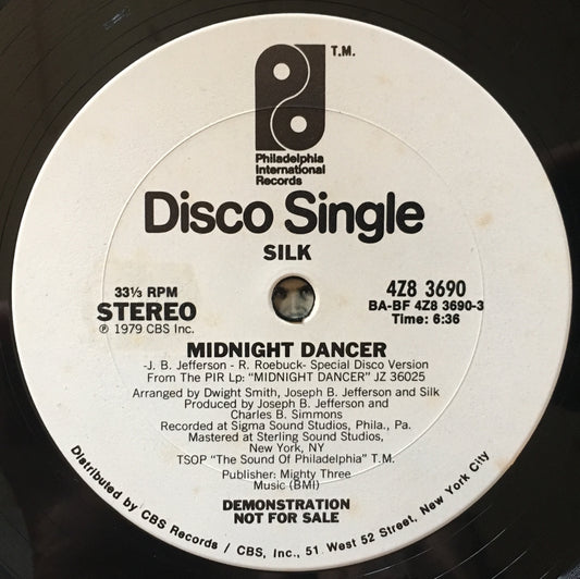 Silk – Midnight Dancer - monads records