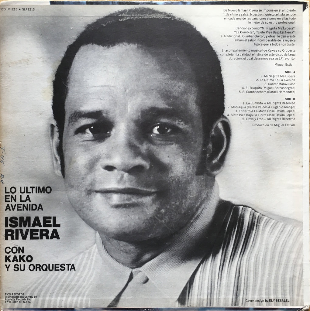 Ismael Rivera Con Kako Y Su Orchestra ‎– Lo Ultimo En La Avenida - monads records