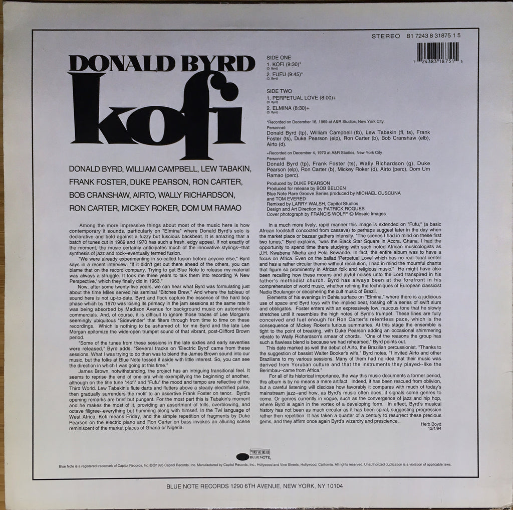 Donald Byrd ‎– Kofi - monads records