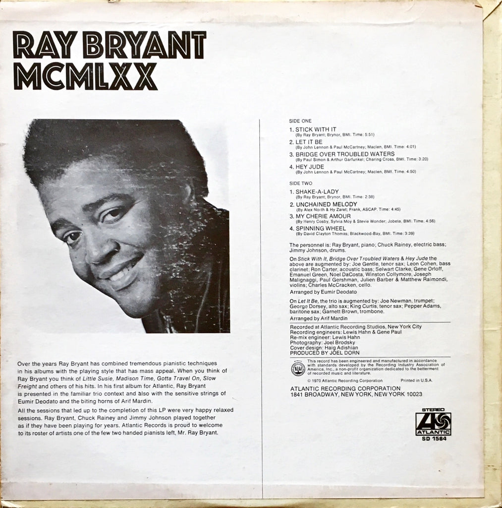 Ray Bryant ‎– MCMLXX - monads records