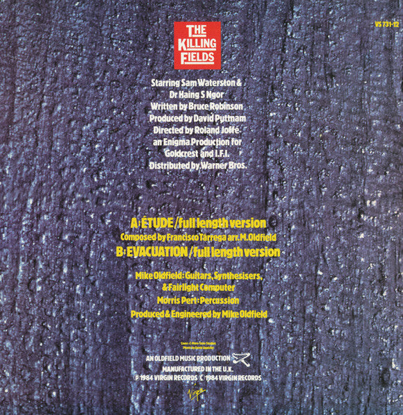 Mike Oldfield ‎– Étude - Theme From The Killing Fields - monads records