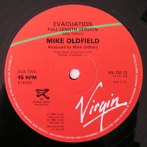 Mike Oldfield ‎– Étude - Theme From The Killing Fields - monads records