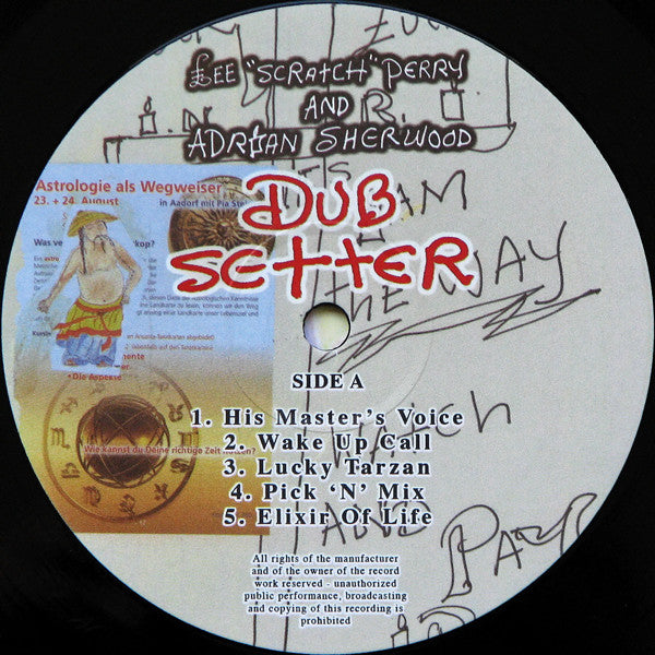 Lee 'Scratch' Perry and Adrian Sherwood ‎– Dub Setter - monads records