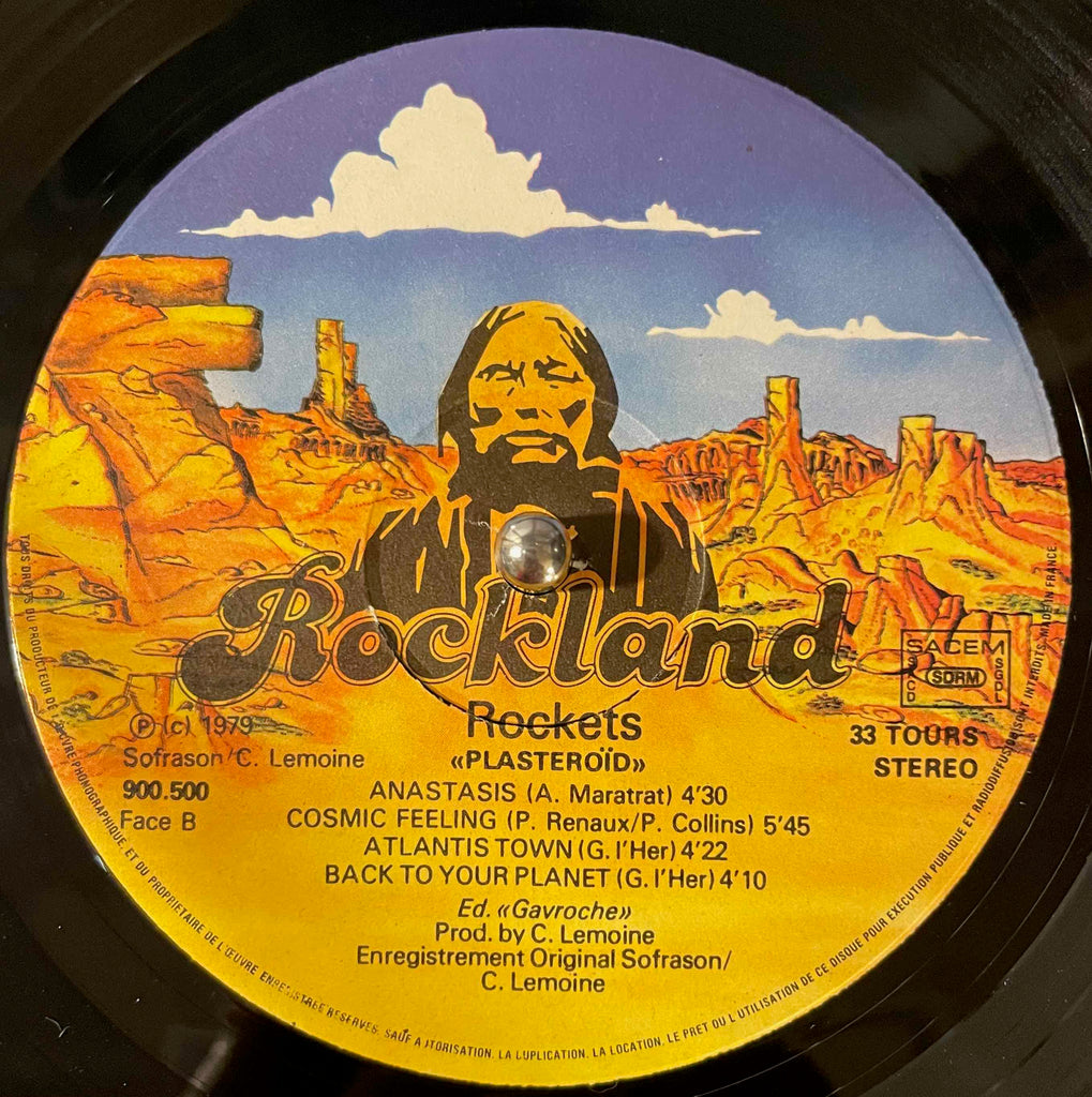 Rockets – Plasteroid LP label image side b