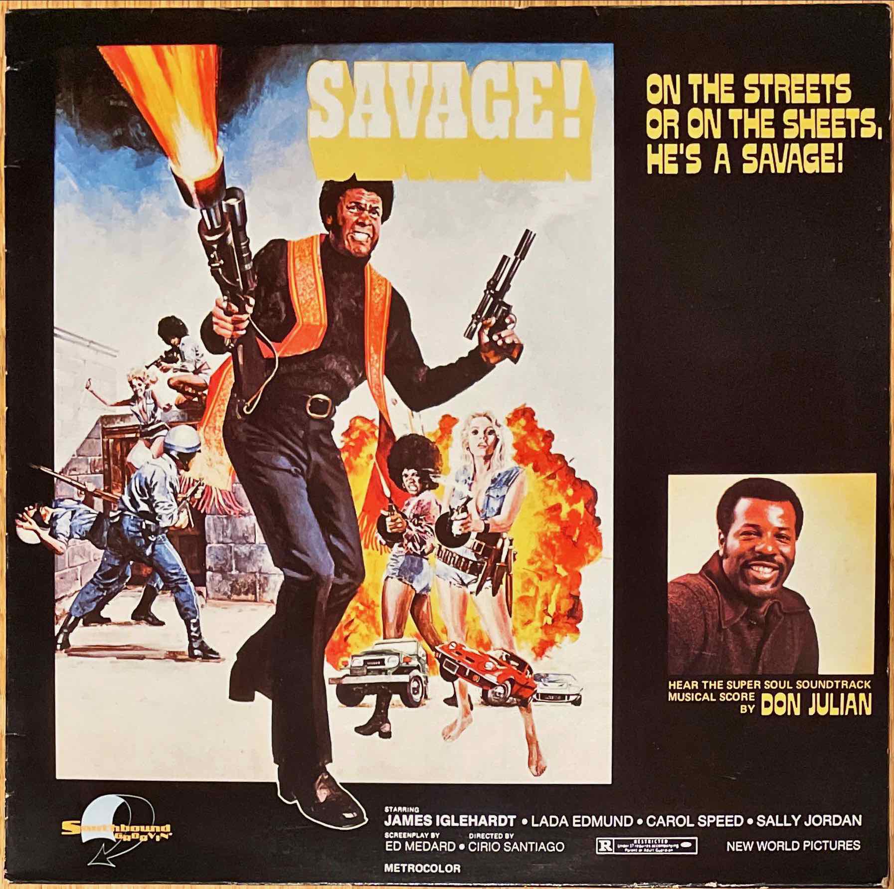 Don Julian – Savage - Super Soul Soundtrack LP sleeve image front