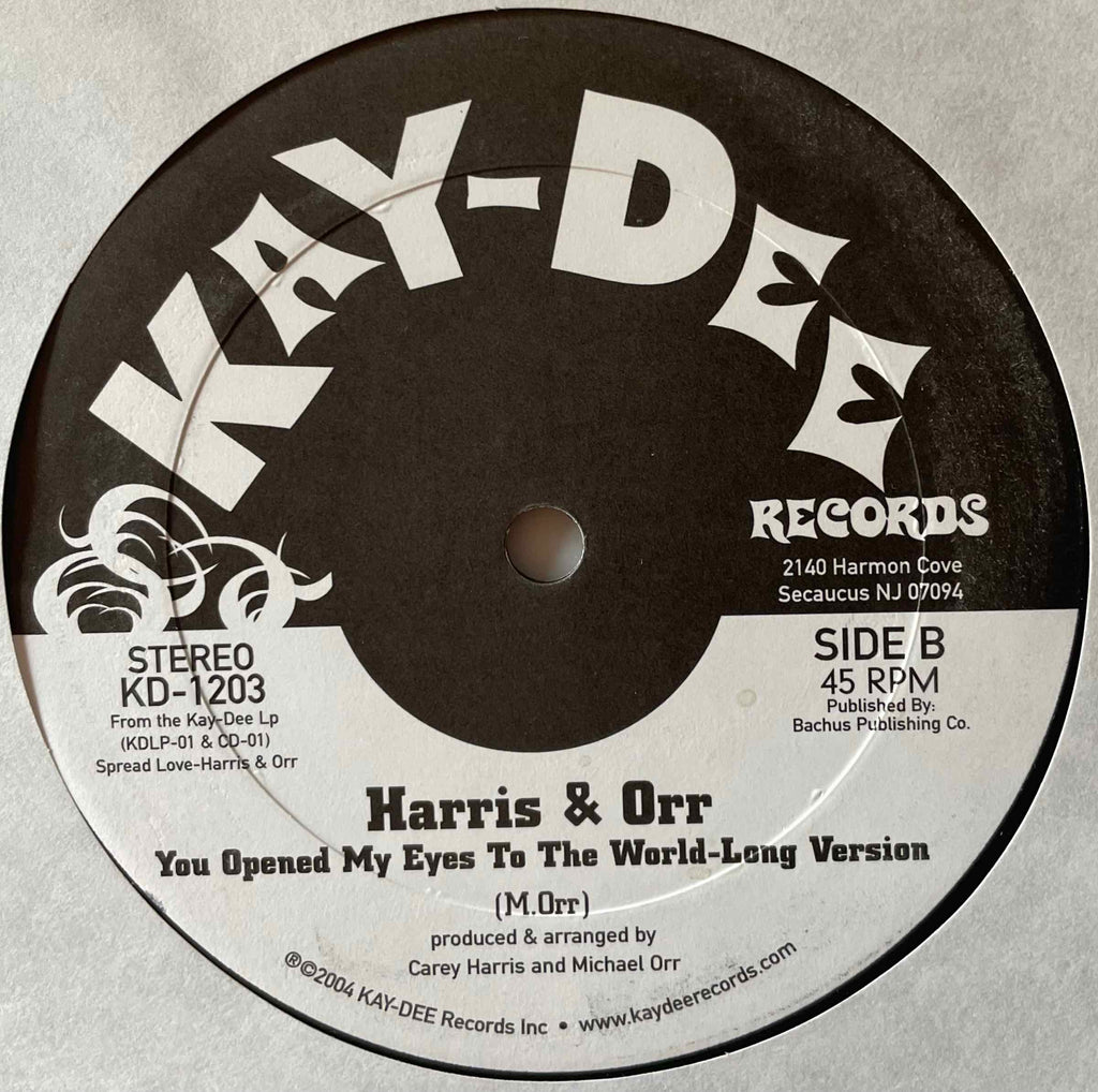 Harris & Orr – You Opened My Eyes To The World Label image back
