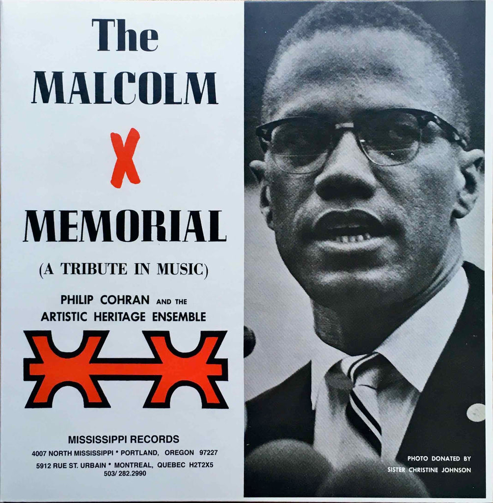 Philip Cohran And The Artistic Heritage Ensemble ‎– The Malcolm X Memorial (A Tribute In Music)-LP sleeve image front
