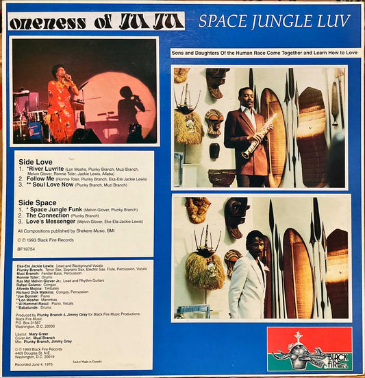 Oneness Of Juju – Space Jungle Luv LP sleeve image back
