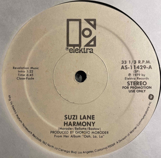 Suzi Lane – Harmony / Ooh, La, La Label image side A
