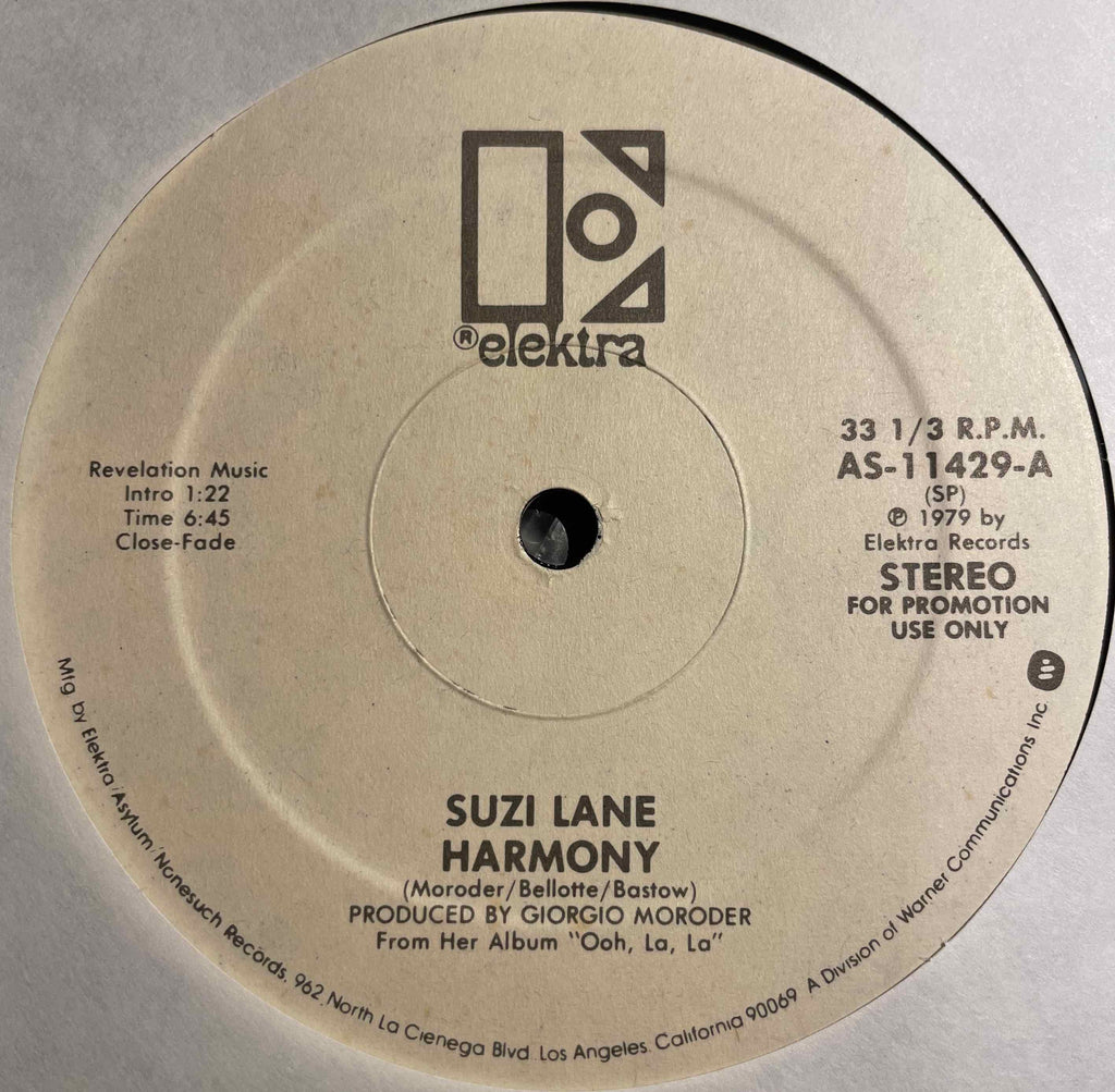 Suzi Lane – Harmony / Ooh, La, La Label image side A