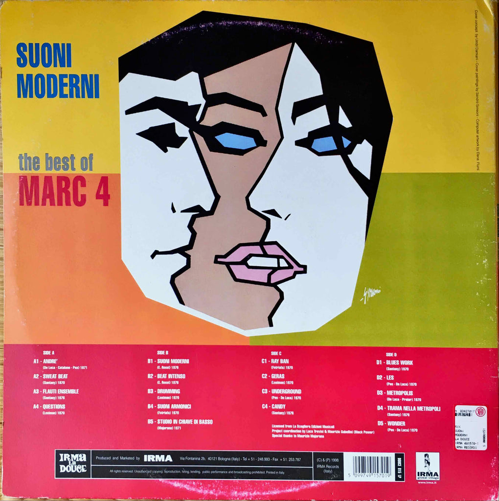 I Marc 4 ‎– Suoni Moderni - The Best Of Marc 4 LP sleeve image back